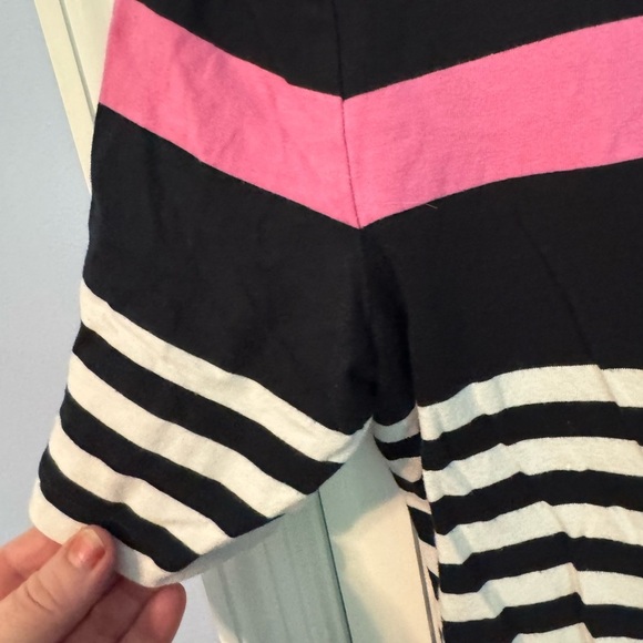 Chaos Striped Pink and Black Women's Top, Large - Picture 6 of 7
